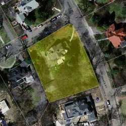 43 Prince St, Newton MA 02465-2610 aerial view