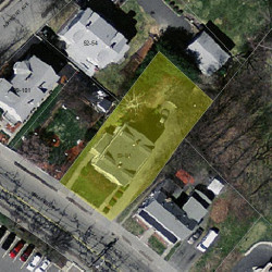 91 Crafts St, Newton MA  02458-1257 aerial view