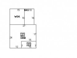 294 Cherry St, Newton MA  02465-1605 floor plan
