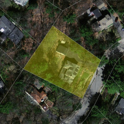 138 Collins Rd, Newton MA  02468-2234 aerial view