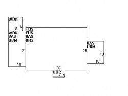 415 Highland St, Newton MA  02465-2707 floor plan