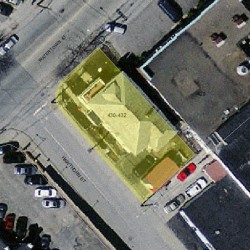 430 Watertown St, Newton MA 02458-1121 aerial view