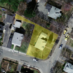 103 Crescent St, Newton MA 02466-2509 aerial view