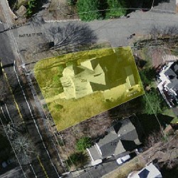 204 Langley Rd, Newton MA 02459-2325 aerial view