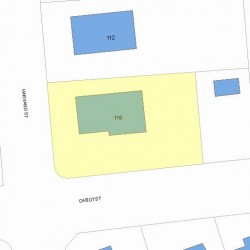 116 Harvard St, Newton MA 02460-2232 plot plan