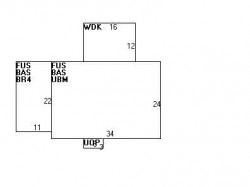 12 Pine Crest Rd, Newton MA  02459-2123 floor plan