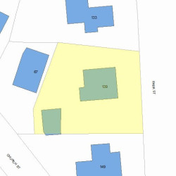 139 Park St, Newton MA  02458-2041 plot plan