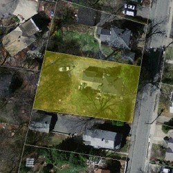 51 Brooks Ave, Newton MA 02460-1535 aerial view