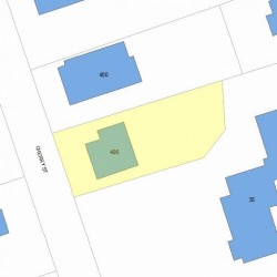 406 Cherry St, Newton MA 02465-1832 plot plan