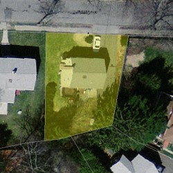 68 Parker Ave, Newton MA 02459-2663 aerial view