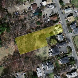 57 Oak Ave, Newton MA  02465-1814 aerial view