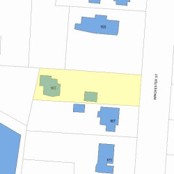 163 Winchester St, Newton MA 02461-2129 plot plan