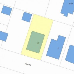 25 Dana Rd, Newton MA 02465-1144 plot plan