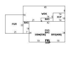 64 Varick Rd, Newton MA  02468-1319 floor plan