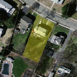 106 Fair Oaks Ave, Newton MA  02460-1153 aerial view