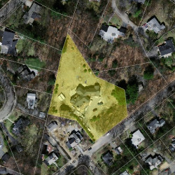 60 Howland Rd, Newton MA 02465-2938 aerial view