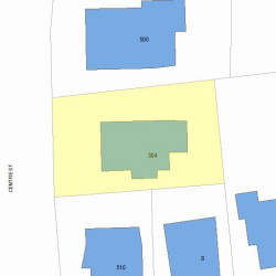 504 Centre St, Newton MA 02458-2002 plot plan