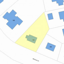 150 Dedham St, Newton MA  02461-2136 plot plan