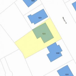 1223 Walnut St, Newton MA 02461-1820 plot plan