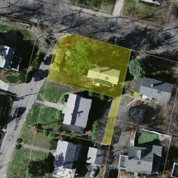 38 Cabot St, Newton MA 02458-2502 aerial view