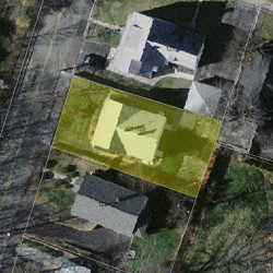 127 Waban St, Newton MA 02458-1412 aerial view