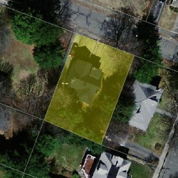 32 Endicott St, Newton MA  02461-1012 aerial view