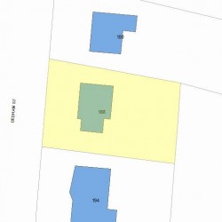 188 Dedham St, Newton MA 02461-2118 plot plan