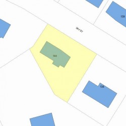 144 Day St, Newton MA 02466-2922 plot plan