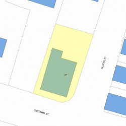 27 School St, Newton MA 02458-1517 plot plan