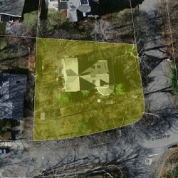106 Gibbs St, Newton MA 02459-1928 aerial view