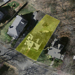 54 Lewis St, Newton MA 02458-1840 aerial view