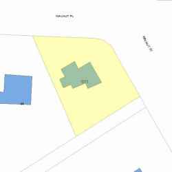 1273 Walnut St, Newton MA 02461-1854 plot plan