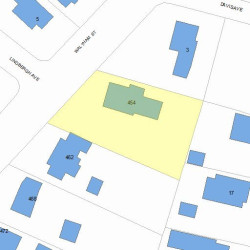454 Waltham St, Newton MA 02465-1933 plot plan