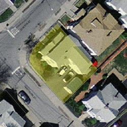 28 Clinton St, Newton MA  02458-1212 aerial view