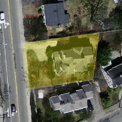 388 Lexington St, Newton MA 02466-1526 aerial view