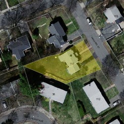 118 Harding St, Newton MA 02465-1352 aerial view