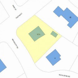 1574 Centre St, Newton MA 02461-1234 plot plan