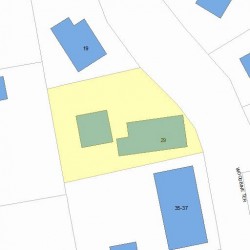 29 Woodbine Ter, Newton MA 02466-1820 plot plan