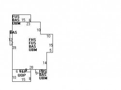 14 Lowell Ave, Newton MA 02460-1612 floor plan