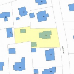 95 Prince St, Newton MA 02465-2632 plot plan