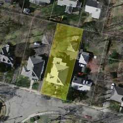 17 Winchester Rd, Newton MA  02458-1909 aerial view