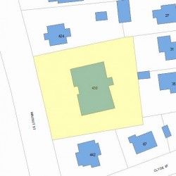 430 Walnut St, Newton MA 02460-2205 plot plan