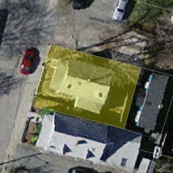 30 School St, Newton MA  02458-1518 aerial view