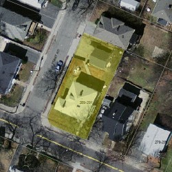 289 Auburndale Ave, Newton MA 02466-1603 aerial view