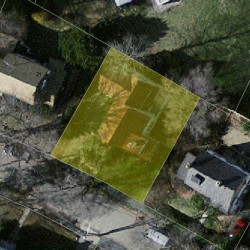 15 Whittlesey Rd, Newton MA 02459-2621 aerial view