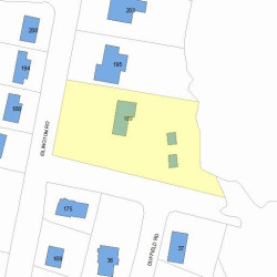 189 Islington Rd, Newton MA 02466-1023 plot plan