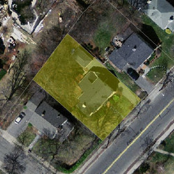 449 Waltham St, Newton MA  02465-1932 aerial view