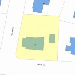 11 Royce Rd, Newton MA 02459-1014 plot plan