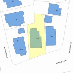 1015 Washington St, Newton MA 02460-1542 plot plan