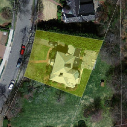 24 Gould Rd, Newton MA  02468-2121 aerial view